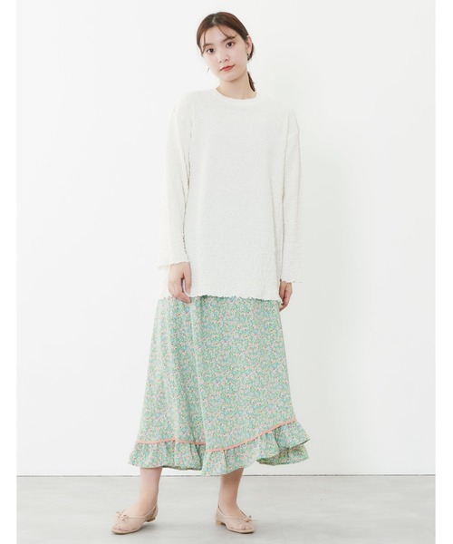 POU DOU DOU（プードゥドゥ）の「シャーリングトップス（Tシャツ/カットソー・レディース・アイボリー/グレー/イエロー/ブラック・3）」の20枚目の写真