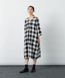 LOISIR ロワズィール ブロックチェックコート LOISIR（ロワズィール）の「ブロックチェックワンピース