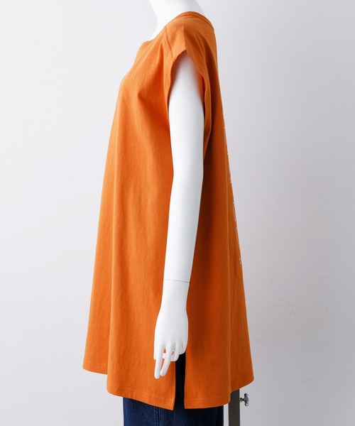 MILKFED.（ミルクフェド）の「BIG TANK TOP（Tシャツ/カットソー・レディース・ホワイト/チャコールグレー/オレンジ・ONE SIZE）」の10枚目の写真