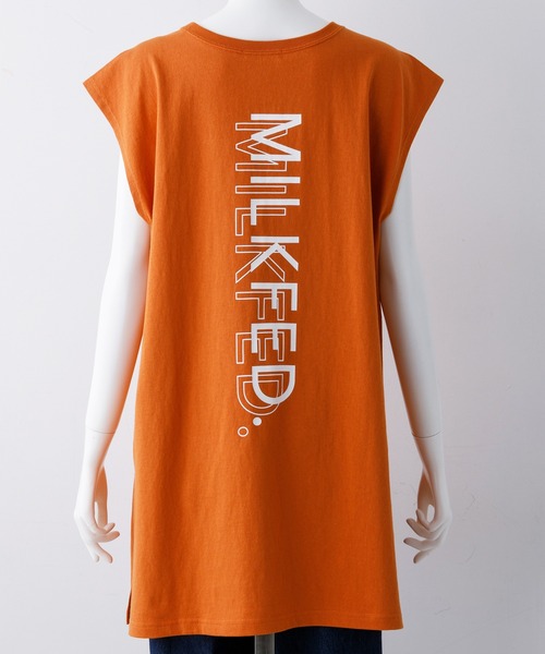 MILKFED.（ミルクフェド）の「BIG TANK TOP（Tシャツ/カットソー・レディース・ホワイト/チャコールグレー/オレンジ・ONE SIZE）」の12枚目の写真