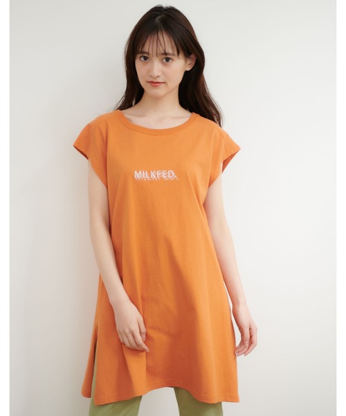 MILKFED.（ミルクフェド）の「BIG TANK TOP（Tシャツ/カットソー・レディース・ホワイト/チャコールグレー/オレンジ・ONE SIZE）」の13枚目の写真