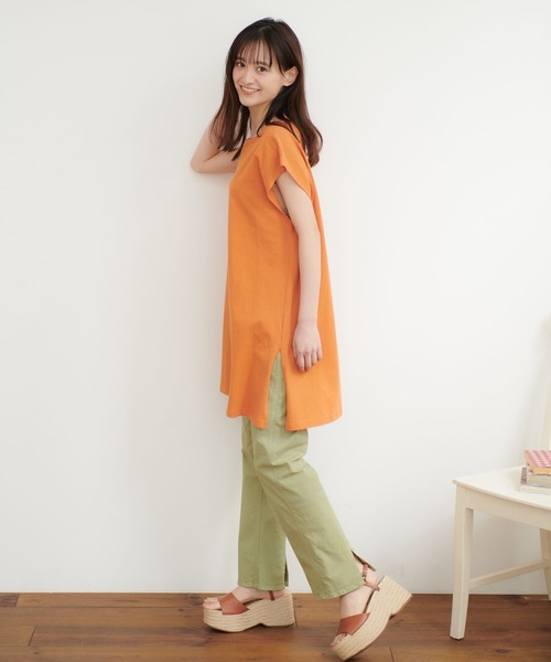 MILKFED.（ミルクフェド）の「BIG TANK TOP（Tシャツ/カットソー・レディース・ホワイト/チャコールグレー/オレンジ・ONE SIZE）」の15枚目の写真