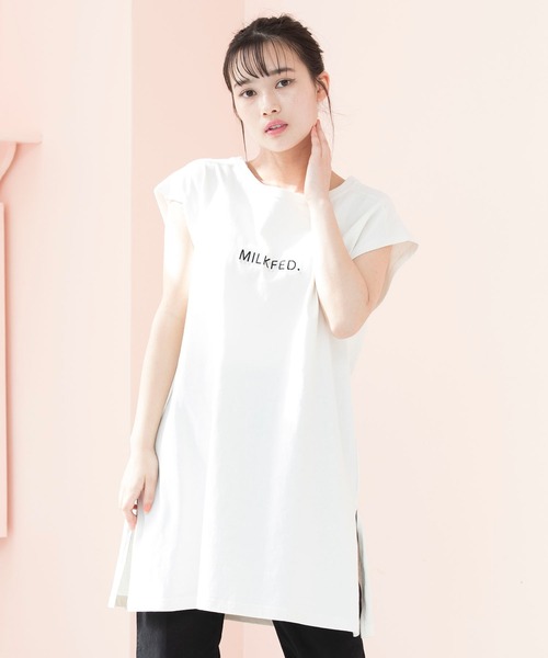 MILKFED.（ミルクフェド）の「BIG TANK TOP（Tシャツ/カットソー・レディース・ホワイト/チャコールグレー/オレンジ・ONE SIZE）」の22枚目の写真