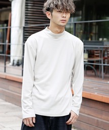 Beno | マイクロスムース セミハイネック モックネック カットソー ロングスリーブTEE ロンT(Tシャツ/カットソー)