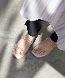 DISCOAT | チューブストラップフラットサンダル(サンダル)