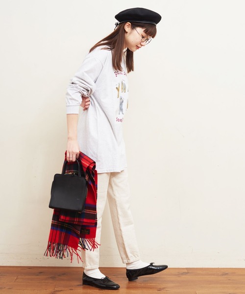 fig Ｌondon（フィグロンドン）の「polar bear long sleeve（Tシャツ/カットソー・レディース・アッシュグレー・FREE）」の18枚目の写真