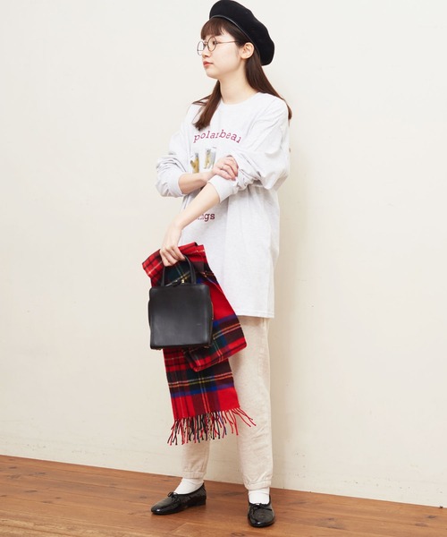 fig Ｌondon（フィグロンドン）の「polar bear long sleeve（Tシャツ/カットソー・レディース・アッシュグレー・FREE）」の20枚目の写真