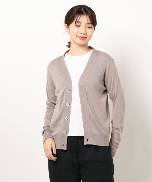 Letroyes（ルトロワ）の「Letroyes: HENRI-V-NK CD（ニット/セーター・レディース・グレー/キャメル・1）」の2枚目の写真