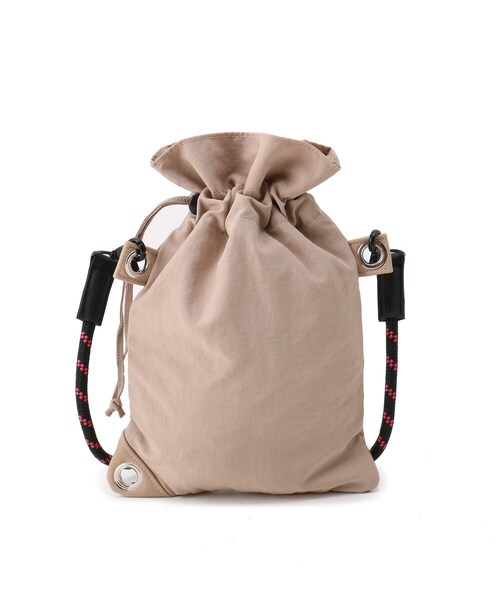 SHOO・LA・RUE（シューラルー）の「◆NtFミニ巾着ショルダーバッグ（ショルダーバッグ・レディース・キャメル/ベージュ/ブラック/ライトパープル・00）」の5枚目の写真