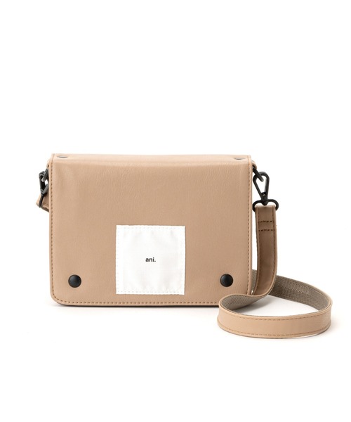 Daily russet（デイリー ラシット）の「【ani.】フラップショルダーバッグ（ショルダーバッグ・レディース・ブラック/ベージュ・FREE）」の5枚目の写真
