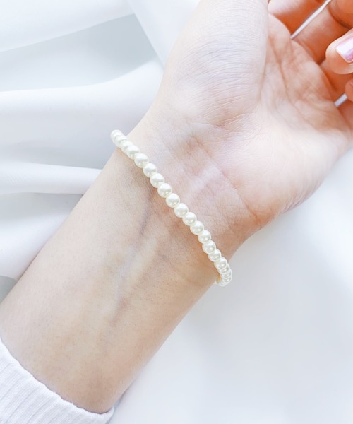 iso（イソ）の「ミニハートチャームパールブレスレット（ブレスレット・レディース・シルバー/ゴールド・FREE）」の10枚目の写真