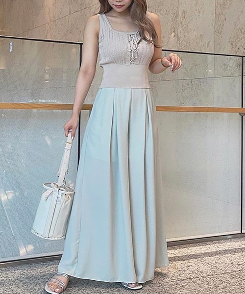 ROYAL PARTY（ロイヤルパーティー）の「フレアワイドパンツ（その他パンツ・レディース・ブラック/ベージュ/グリーン/マルチ/オフホワイト/モカ/ドット・SMALL/MEDIUM）」の5枚目の写真