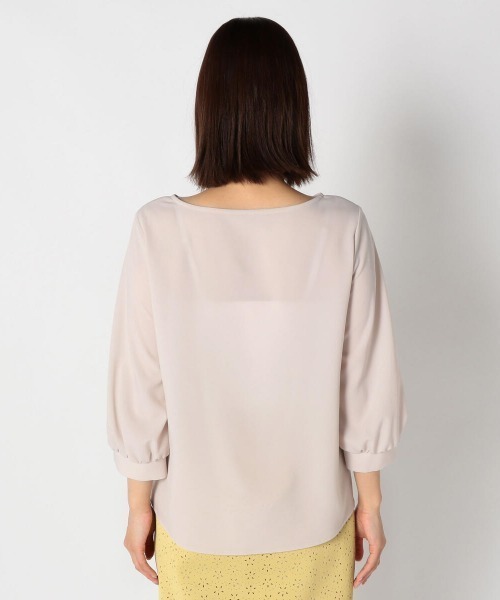 MEW'S REFINED CLOTHES（ミューズリファインドクローズ）の「チェーンチャーム付ブラウス（シャツ/ブラウス・レディース・アイボリー/ホワイト×ブラック/ライトグリーン/ピンク系その他/ネイビー・MEDIUM）」の14枚目の写真