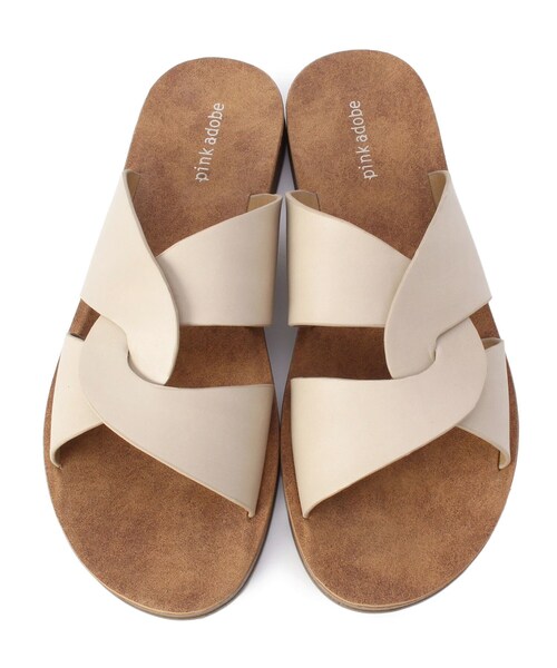 pink adobe（ピンクアドベ）の「◆【おでかけ相棒サンダル】クロスデザイン サンダル（サンダル・レディース・ブラック/ダークブラウン/アイボリー/ホワイト系その他7・35/45/25）」の11枚目の写真