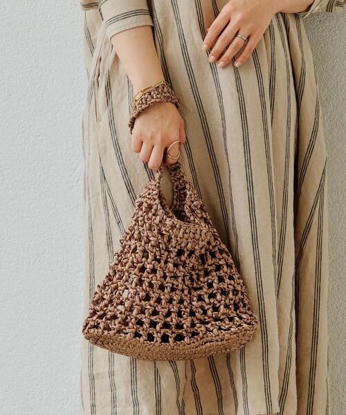 Laugoa（ラウゴア）の「[ 別注 ][ ラウゴア ] Laugoa × GLR FFC バッグ（ハンドバッグ・レディース・ホワイト/ブラウン/イエロー/ライラック・FREE）」の3枚目の写真