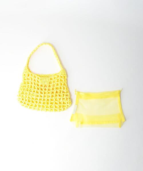 Laugoa（ラウゴア）の「[ 別注 ][ ラウゴア ] Laugoa × GLR FFC バッグ（ハンドバッグ・レディース・ホワイト/ブラウン/イエロー/ライラック・FREE）」の6枚目の写真