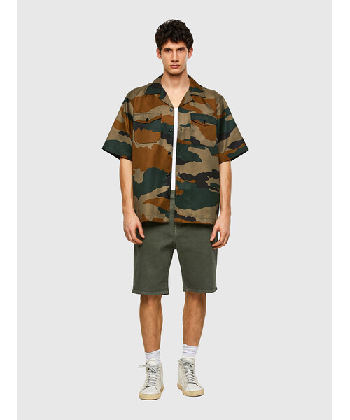 DIESEL(ディーゼル)の「SS21 メンズ デニム ショートパンツ(デニムパンツ・メンズ・カーキ/マスタード・26inch/30inch/28inch/32inch/34inch/36inch)」の8枚目の写真