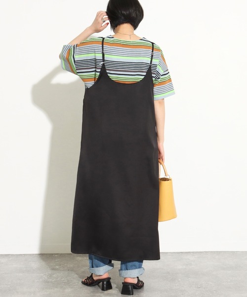 Factor=（ファクターイコール）の「前後2WAYサテンキャミワンピース（ワンピース・レディース・ブラック/ベージュ/オレンジ・FREE）」の11枚目の写真