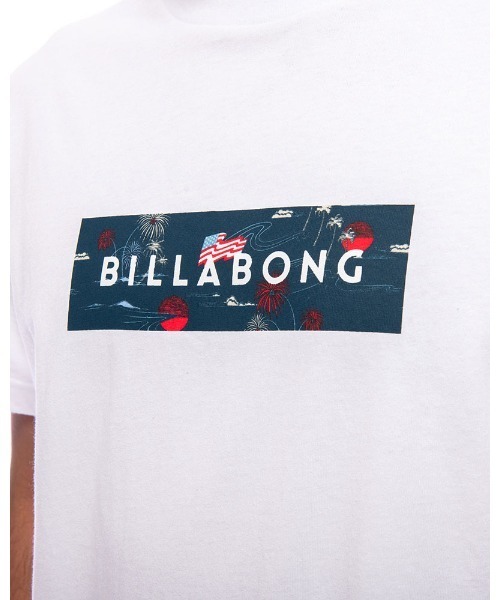 BILLABONG(ビラボン)の「BILLABONG メンズ 【RED WHITE COLLECTION】 UNITED LOGO Tシャツ 【2021年夏モデル】/ビラボン半袖Tシャツ(Tシャツ/カットソー・メンズ・ホワイト/ホワイト系その他/ブラック・X-LARGE/SMALL/LARGE/MEDIUM)」の5枚目の写真