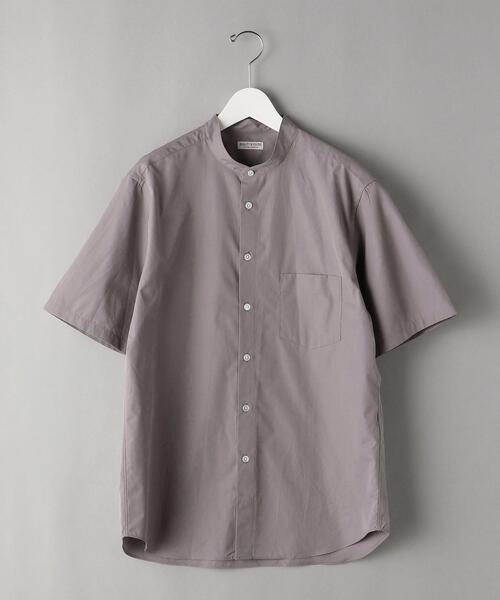 BEAUTY&amp;YOUTH UNITED ARROWS - セット ２点　半袖シャツ フリル リネンコットン バンドカラー 麻混 gn2 BEAUTY&YOUTH UNITED ARROWS｜【WEB限定 WARDROBE SMART