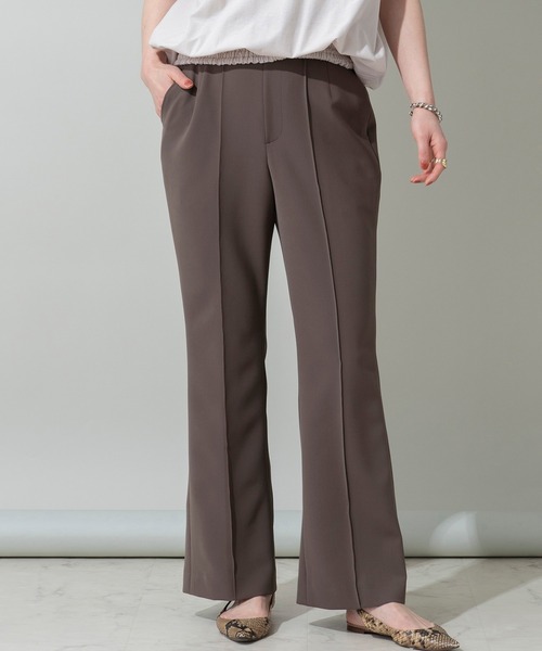 EUCLAID（エウクレイド）の「裾スリットフレアパンツ（その他パンツ・レディース・ブラック/ベージュ/ブラウン・36/38/40）」の3枚目の写真