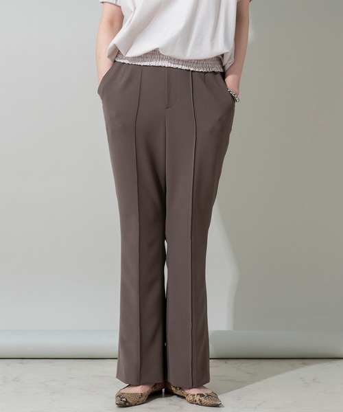 EUCLAID（エウクレイド）の「裾スリットフレアパンツ（その他パンツ・レディース・ブラック/ベージュ/ブラウン・36/38/40）」の6枚目の写真