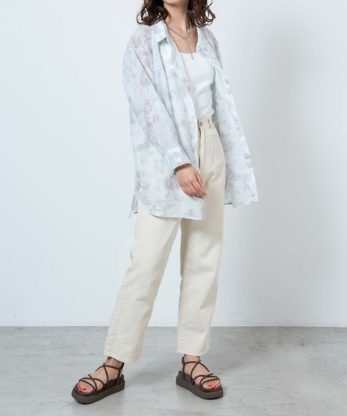 WEGO（ウィゴー）の「WEGO/マーブルシアーシャツ（シャツ/ブラウス・レディース・その他1/その他2・FREE）」の8枚目の写真