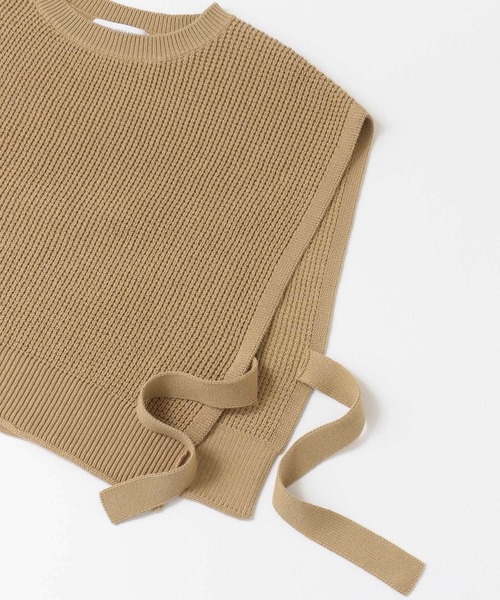 URBAN RESEARCH（アーバンリサーチ）の「鹿の子編みショートニットベスト（ベスト・レディース・アイボリー/ベージュ・FREE）」の13枚目の写真