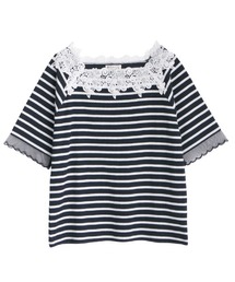 axes femme（アクシーズファム）の「スクエアネックリブＰＯ（Tシャツ/カットソー）」