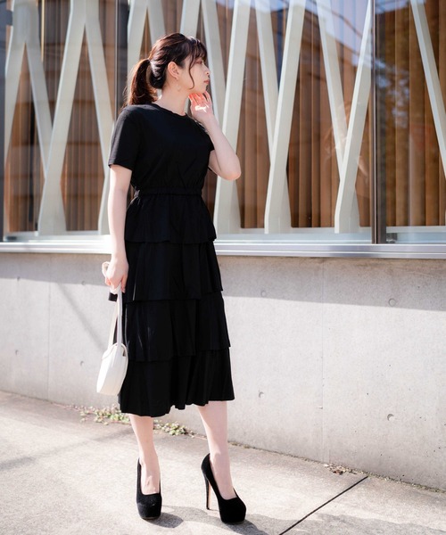 MINIMULE（ミニミュール）の「半袖フリルワンピース（ワンピース