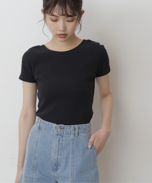 FREE'S MART（フリーズマート）の「ワッフルバックオープンカットソー（Tシャツ/カットソー・レディース・オレンジ/ベージュ/ホワイト/ブラック・FREE）」の18枚目の写真