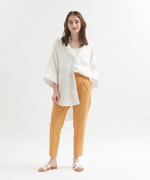 Rouge vif(ルージュヴィフ)の「シェルタリングテーパード(その他パンツ・レディース・オレンジ/ダークネイビー/ホワイト・38/36/34)」の4枚目の写真