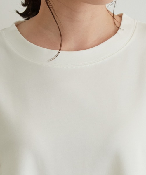 vis-`a-vis(ビサビ)の「【WEB限定】シルケットライクBOXYノースリーブTシャツ(Tシャツ/カットソー・レディース・ブラック/ベージュ/ライトグリーン/ホワイト系その他・FREE)」の16枚目の写真