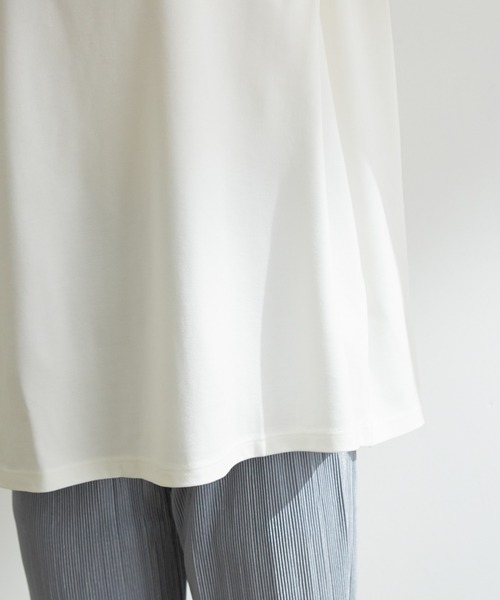 vis-`a-vis(ビサビ)の「【WEB限定】シルケットライクBOXYノースリーブTシャツ(Tシャツ/カットソー・レディース・ブラック/ベージュ/ライトグリーン/ホワイト系その他・FREE)」の19枚目の写真