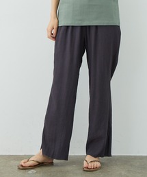 SALON adam et rope' | 【WEB限定カラー】シャイニーストライプリラックスパンツ(その他パンツ)