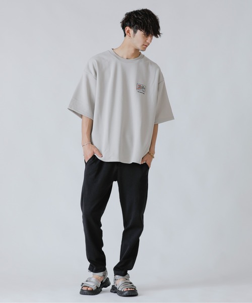 Beno(ビーノ)の「コットンポンチ リラクシング イージートラウザース(スウェットパンツ・メンズ・ブラック/グレー/オフホワイト/グレイッシュベージュ/グレイッシュブルー・S/L/XL/M)」の11枚目の写真