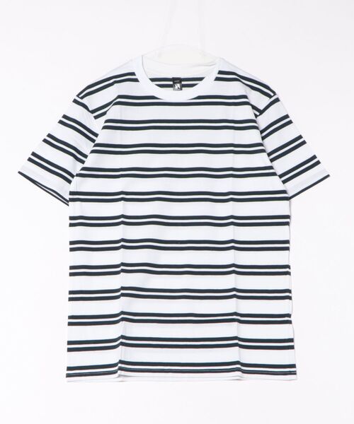 PARKS TOKYO SELECT(パークストウキョウセレクト)の「(UN)MEN'S CLASSIC STRIPE TEE/ボーダーTシャツ(Tシャツ/カットソー・メンズ・ホワイト/イエロー・MEDIUM)」の1枚目の写真