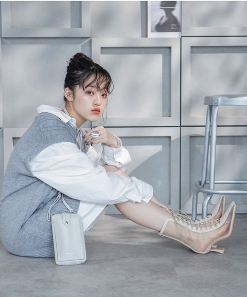 VIVIAN（ヴィヴィアン）の「スクエアトゥチュールレースアップブーツ ZOZOTOWN限定商品（ブーツ・レディース・ブラック/ピンクベージュ/ベージュ・L/S/M/LL）」の17枚目の写真