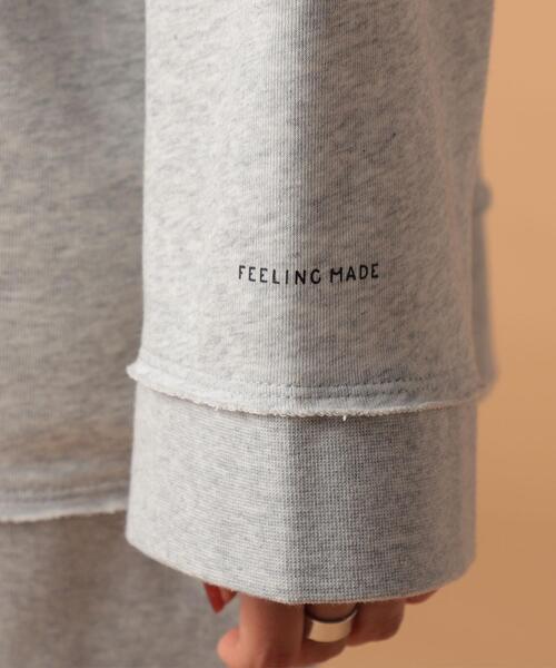 FEELING MADE（フィーリングメイド）の「FEELING MADE エアリースウェット カーディガン（カーディガン/ボレロ・レディース・ライトグレー/ブラック/ダークブラウン・MEDIUM/LARGE）」の17枚目の写真