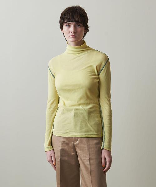 Steven Alan（スティーブンアラン）の「＜Steven Alan＞RIB LONG SLEEVE PULLOVER/カットソー◆（Tシャツ/カットソー・レディース・オフホワイト/ピンク/イエロー/ブラック/オレンジ・FREE）」の3枚目の写真