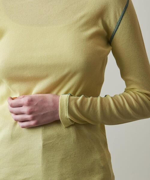 Steven Alan（スティーブンアラン）の「＜Steven Alan＞RIB LONG SLEEVE PULLOVER/カットソー◆（Tシャツ/カットソー・レディース・オフホワイト/ピンク/イエロー/ブラック/オレンジ・FREE）」の12枚目の写真