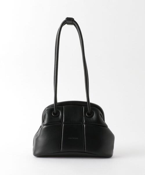 ADD CULUMN（アドカラム）の「＜ADD CULUMN＞パフ クラスプバッグ Ψ（ハンドバッグ・レディース・ブラック/ダークブラウン/オフホワイト/イエロー・FREE）」の3枚目の写真