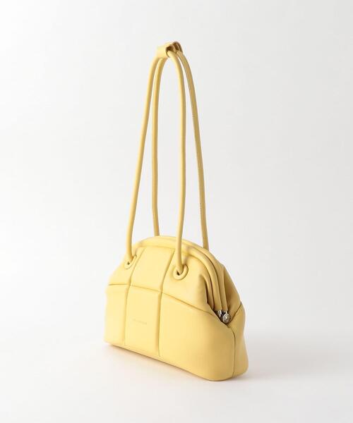 ADD CULUMN（アドカラム）の「＜ADD CULUMN＞パフ クラスプバッグ Ψ（ハンドバッグ・レディース・ブラック/ダークブラウン/オフホワイト/イエロー・FREE）」の5枚目の写真