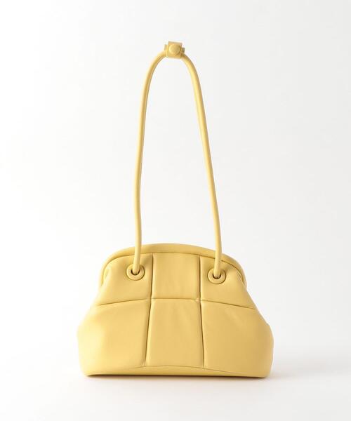ADD CULUMN（アドカラム）の「＜ADD CULUMN＞パフ クラスプバッグ Ψ（ハンドバッグ・レディース・ブラック/ダークブラウン/オフホワイト/イエロー・FREE）」の6枚目の写真