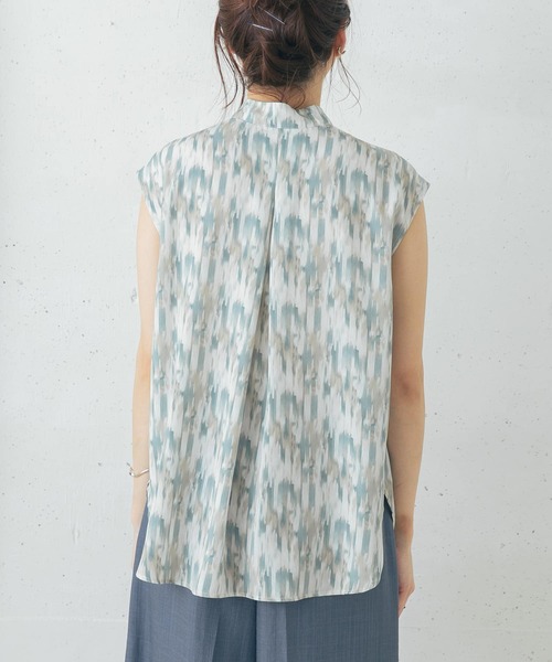 URBAN RESEARCH ROSSO WOMEN（アーバンリサーチ　ロッソ）の「マーブルプリントブラウス（シャツ/ブラウス・レディース・ベージュ/ブルー・FREE）」の13枚目の写真