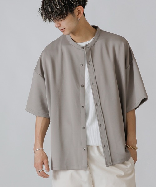 ADMIX/ATELIER SAB MEN(アドミックスアトリエサブメン)の「【Bling Leads】ストレッチ シャイニー スムースポンチ / テーパード ワイドパンツ(スラックス・メンズ・ブラック/グレイッシュベージュ/グレイッシュブルー・48/50)」の20枚目の写真