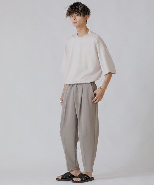 ADMIX/ATELIER SAB MEN(アドミックスアトリエサブメン)の「【Bling Leads】ストレッチ シャイニー スムースポンチ / テーパード ワイドパンツ(スラックス・メンズ・ブラック/グレイッシュベージュ/グレイッシュブルー・48/50)」の22枚目の写真