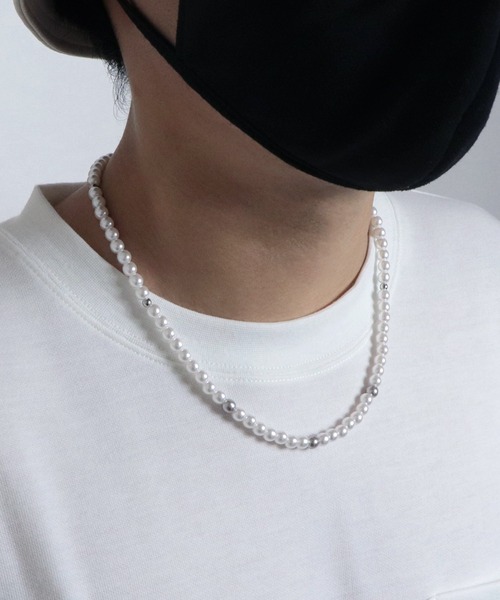 Confirm（コンファーム）の「Confirm / コンファーム パールネックレス（ネックレス・メンズ・ホワイト・FREE）」の2枚目の写真
