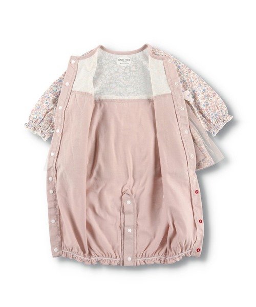 BRANSHES（ブランシェス）の「小花柄2WAYオール（ロンパース・キッズ・ピンク・フリー）」の10枚目の写真