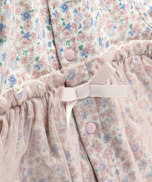 BRANSHES（ブランシェス）の「小花柄2WAYオール（ロンパース・キッズ・ピンク・フリー）」の5枚目の写真